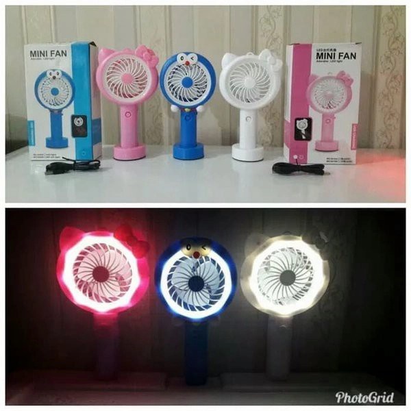 kipas angin mini Shuangsiong SX-109 led Model karakter Unik