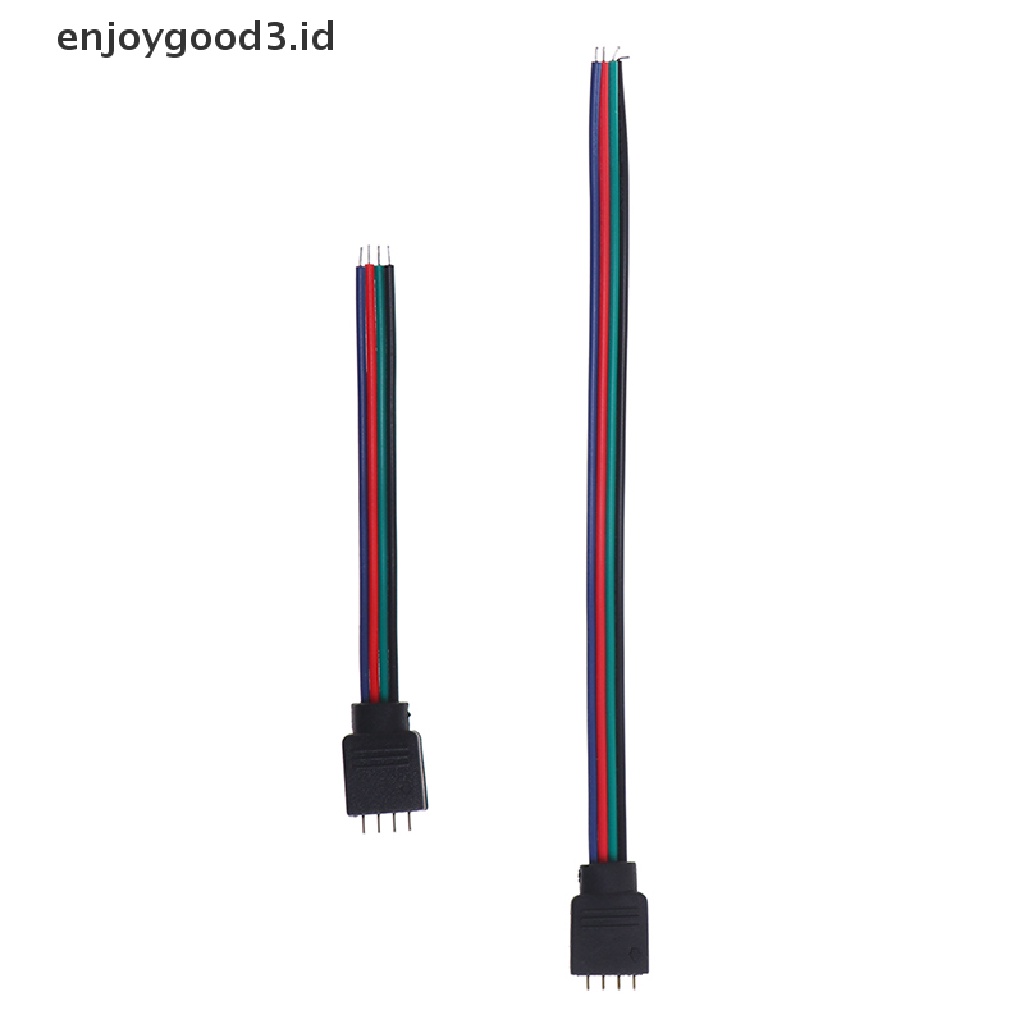 Kabel Konektor Male Rgb 4pin 10cm 15cm Untuk Led Strip 3528 / 5050 Rgb