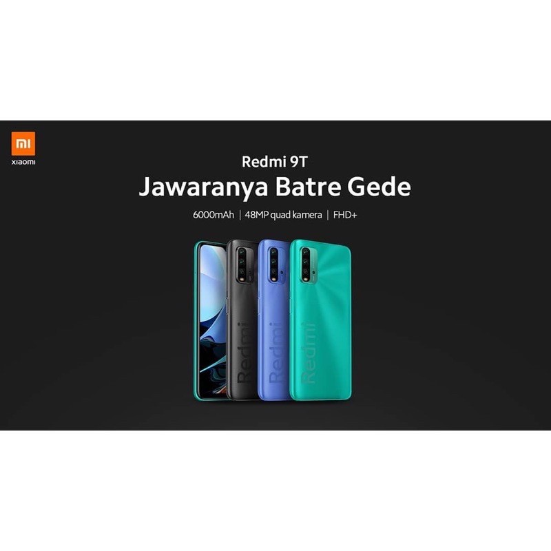 XIAOMI REDMI 9T 6/128 RAM 6GB ROM 128GB GARANSI RESMI TAM-4