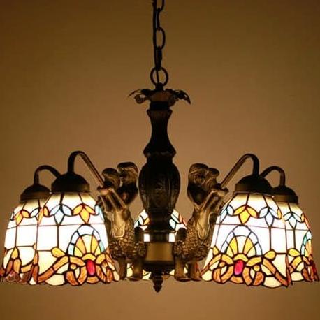 Fumat Kaca Patri Lampu Gantung