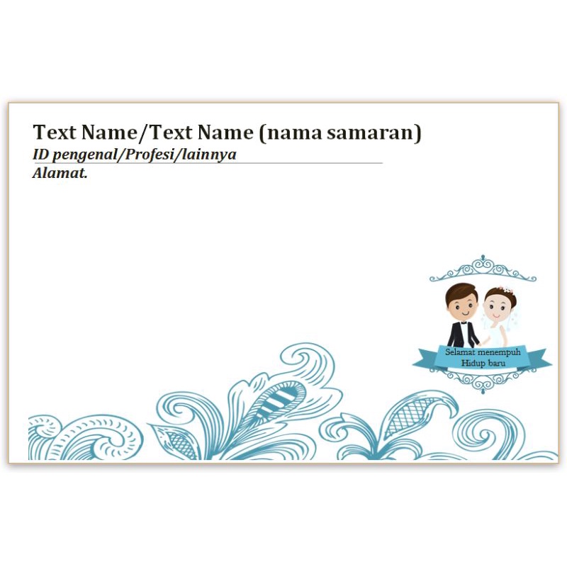 

Amplop Pribadi/Tidak lagi harus tulis tangan