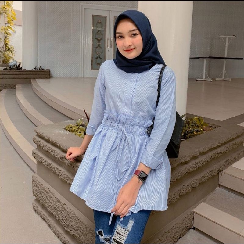Aqila Blouse Katun Halus Wudhu Friendly S-XXL