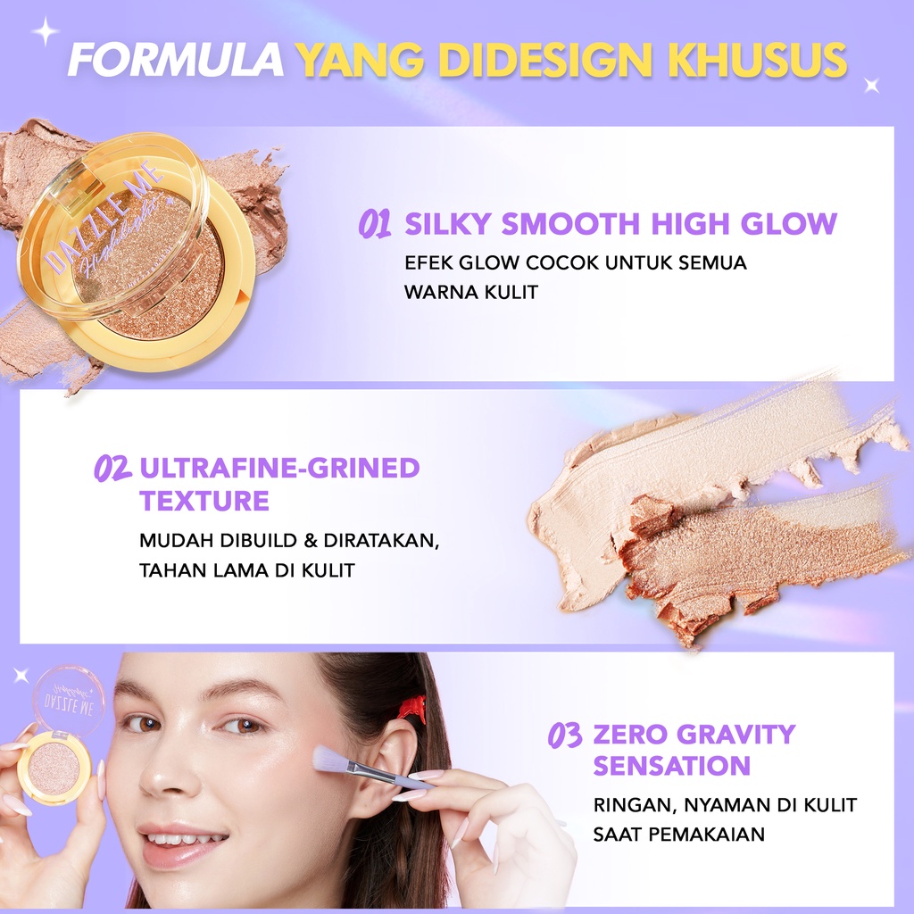 DAZZLE ME Galaxy Shines Highlight | Silky Smooth High Glow Highlighter - CO