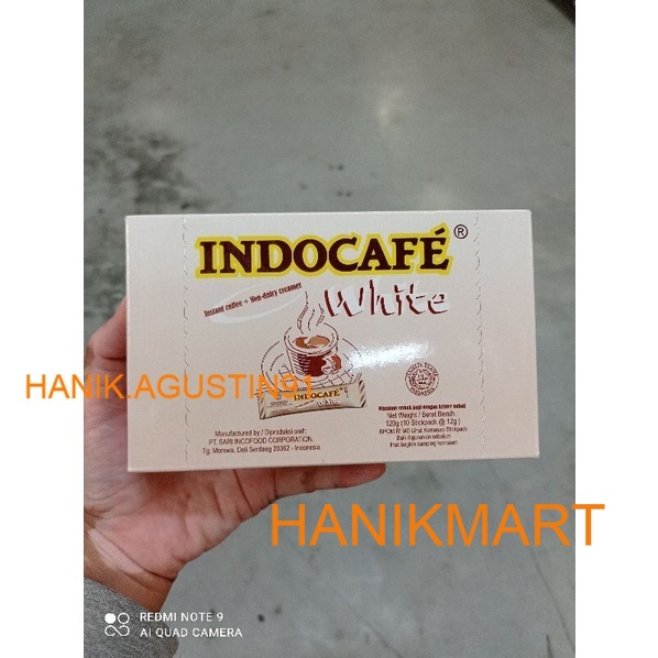 

Indocafe White No Sugar / Kopi Putih Bebas Gula isi 10 stick
