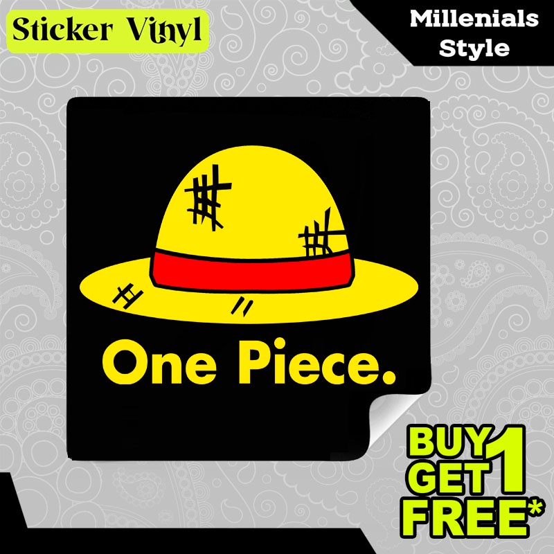 

Stiker Sticker One Piece Cap Serial Animasi Anime Jepang Populer Aesthetic Bahan Vinyl Satuan Anti Air