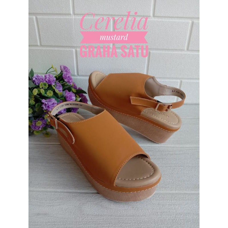 sendal sepatu wedges tali wanita by cerelia