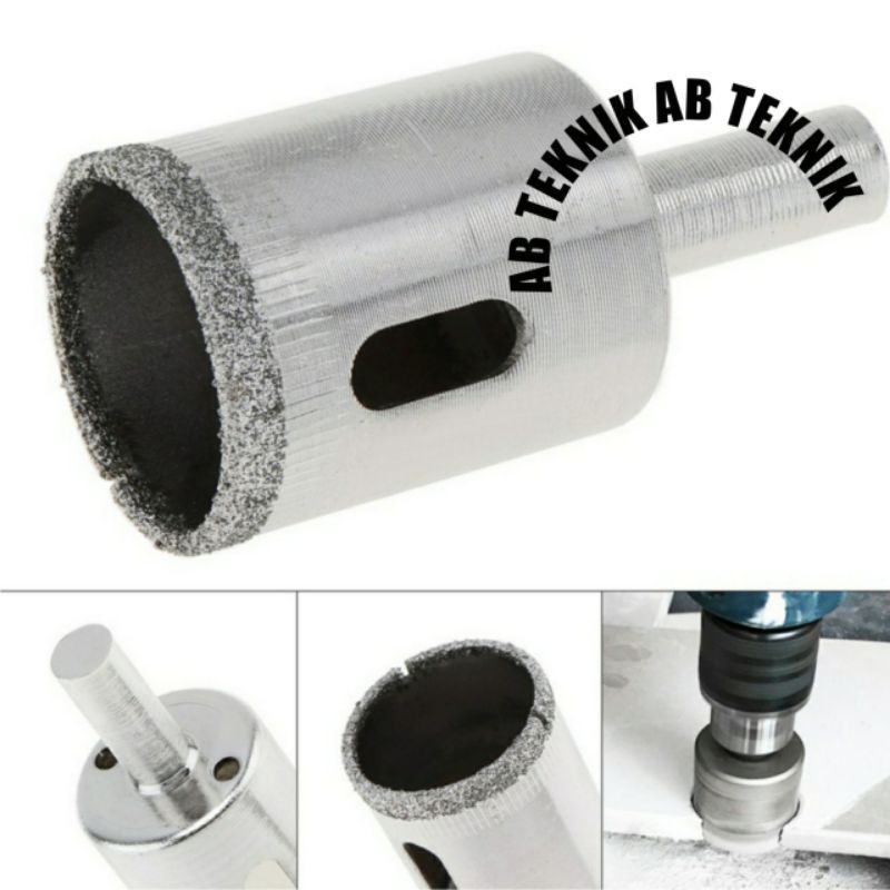 Mata bor lubang kaca 15 Mm SNZO Diamond core drill Mata bor lubang Granit lubang Batu Marmer