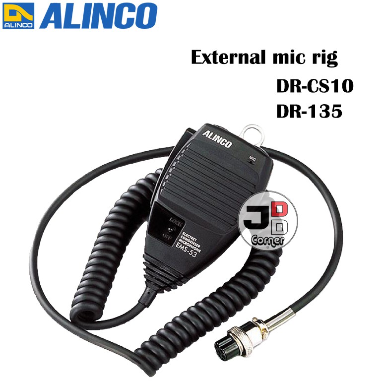 MIC RIG Alinco DR-135 Non Keypad EMS-53 ORIGINAL Baru Extra DR135  DR 135 EMS53