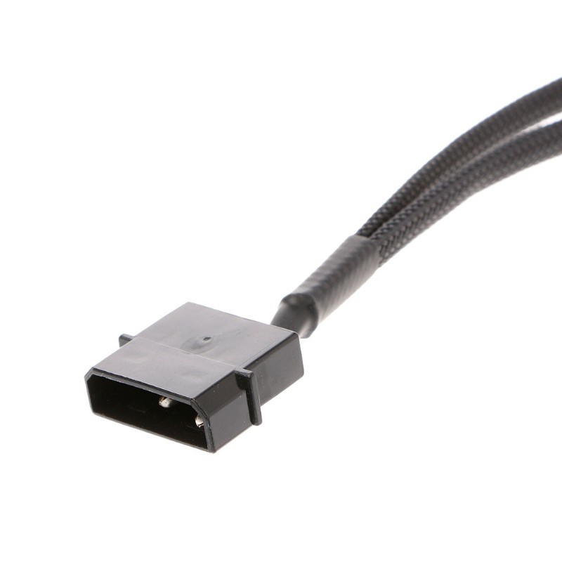 Cre Kabel Adapter Extension Kipas Angin 4-pin Molex Male Ke 2x 3-pin / 4-pin Pwm Male