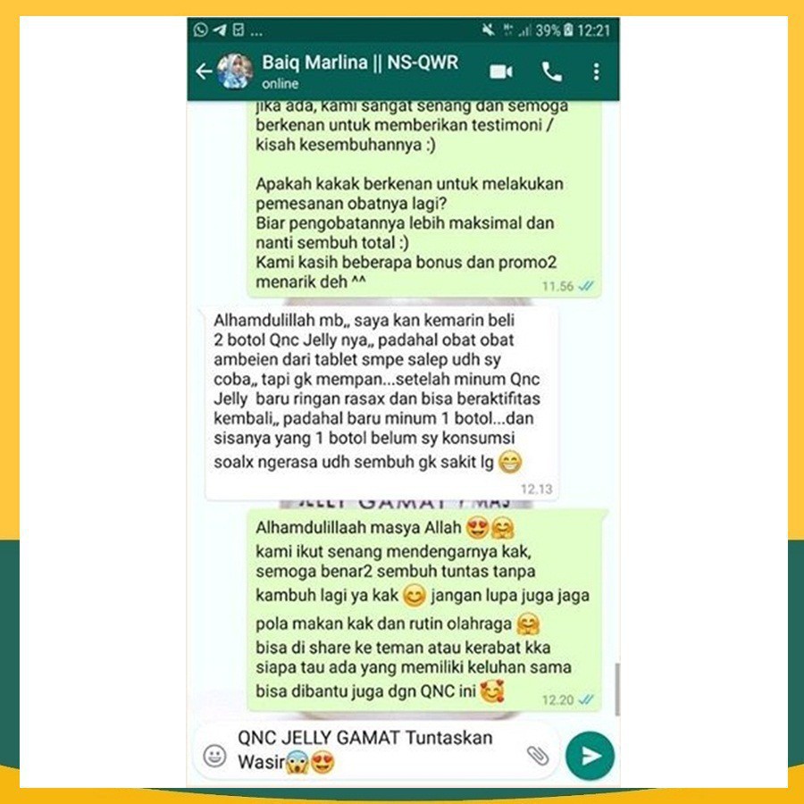 QnC Jelly Gamat Obat Herbal Hemeroid Wasir Ambeyen Ambein Ambeien Alami 300 Ml BPOM Ektsrak Teripang Emas Aman Tanpa Efek Samping