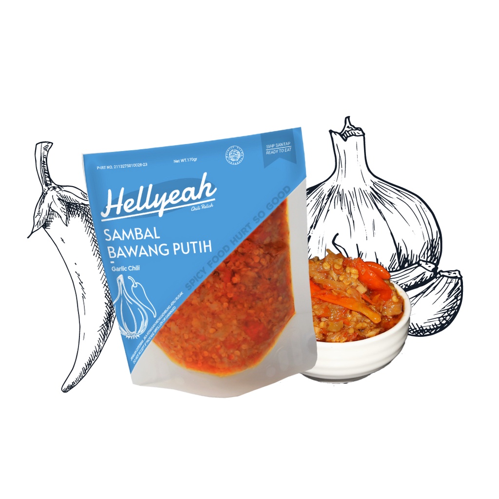 

Hellyeah Sambal Bawang Putih 170 gram