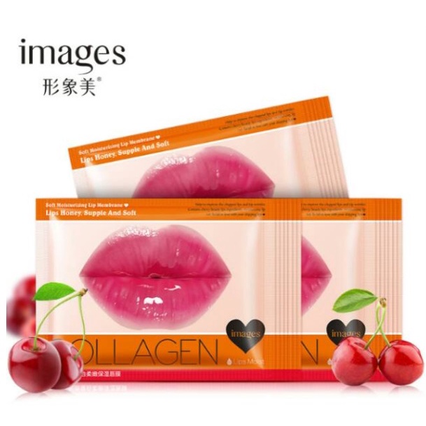 10 Pcs Masker Bibir Images Lip Mask Collagen Honey Supple &amp; Soft Collagen / Masker Bibir Korea Pelembab Bibir Merah Pink Alami Pelengkap Kosmetik Wanita Lipbalm, Lipgloss, Liptint, Lipstik Make Up TERLARIS