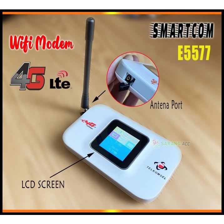 Mifi Modem Wifi 4G Lte Pocket Router Smartcom E5577