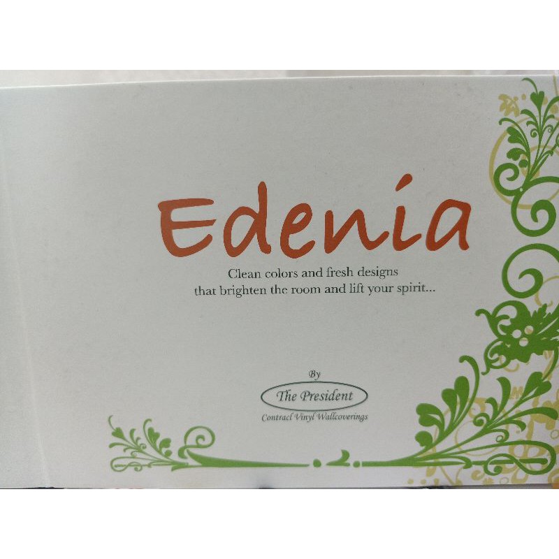 wallpaper dinding stiker tembok edenia kualitas polos