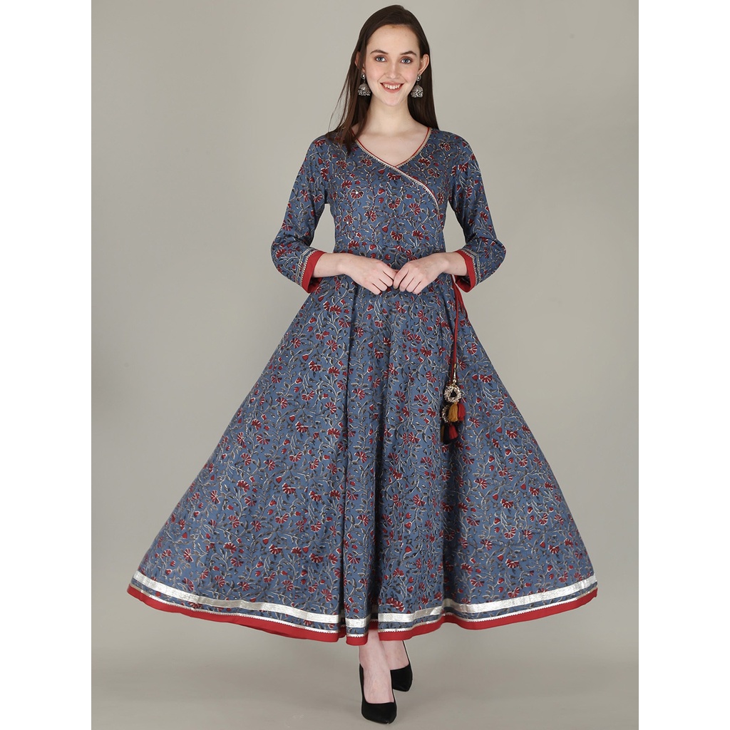 Baju Kurti Kalini Asli India Size XXL LD 113 cm/ Baju Anarkali India / Baju Lebaran Wanita/ Baju Mus