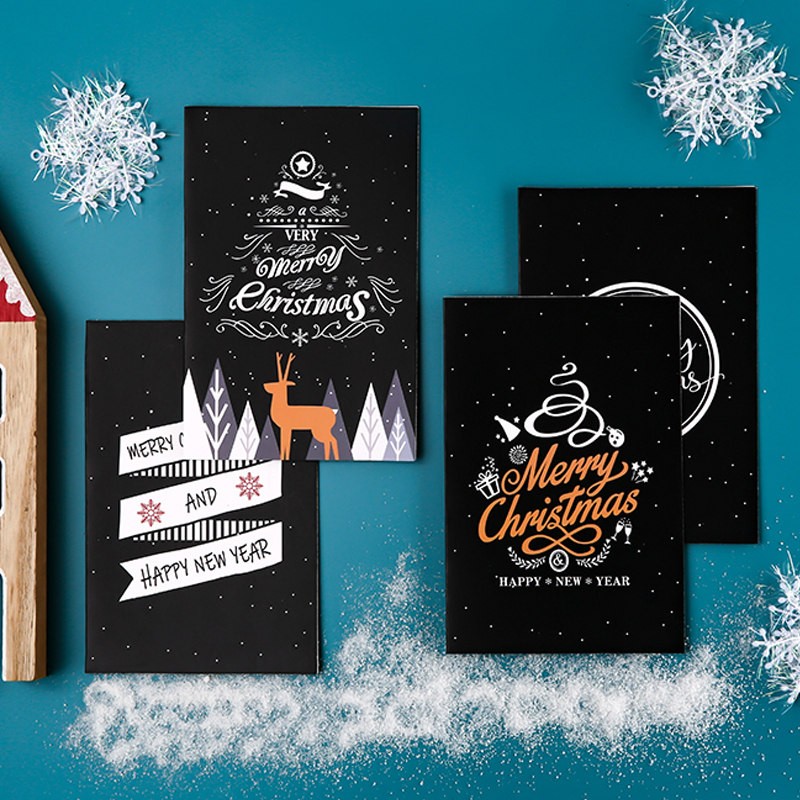 

Terlaris ✨ - 6 Pcs High Quality Merry Christmas Greeting Card DIY Christmas Eve Holiday Wish Message Card with Envelope3.1.23