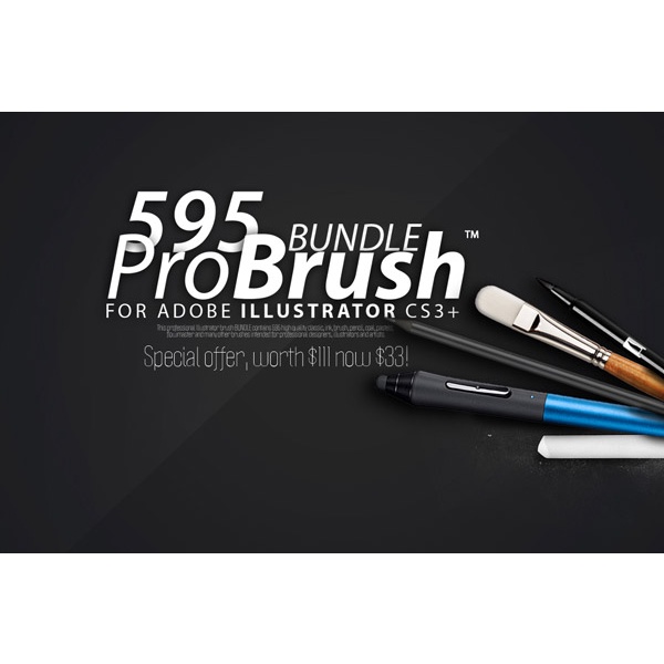 595 Probrush Bundle - Photoshop &amp; Illustrator