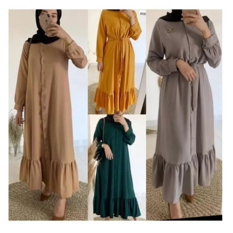 bella maxi / gamis long dres / gamis polos