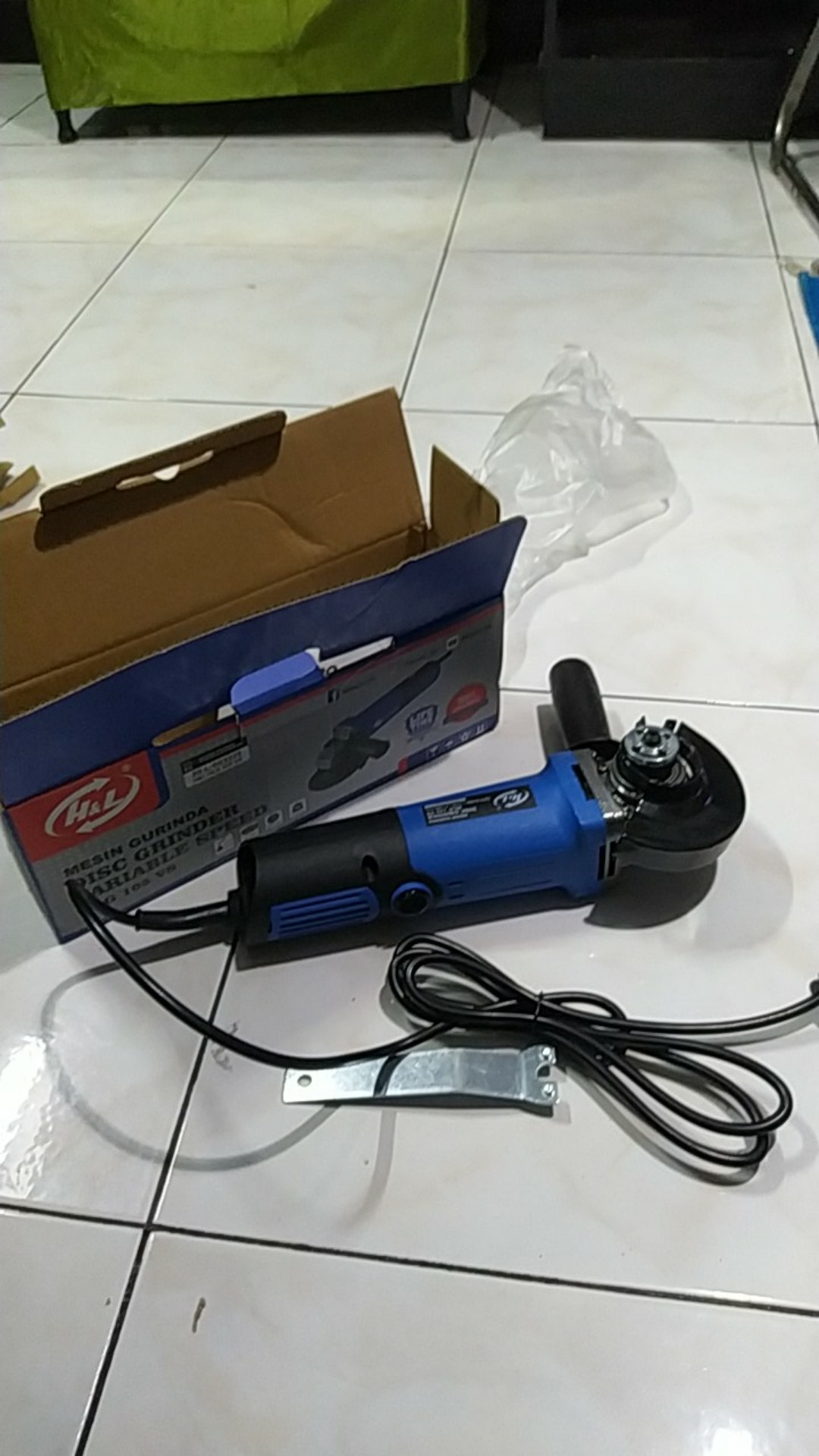 Mesin Gerinda/gurinda Tangan/disc Grinder 4 Hlg 105 Vs Variable Speed