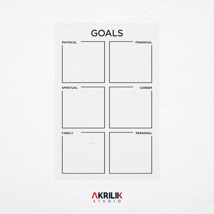 

Kusus Hari Ini Goals Planner Akrilik Dinding Papan Target Jadwal Wall Schedule Modern Berkualitas