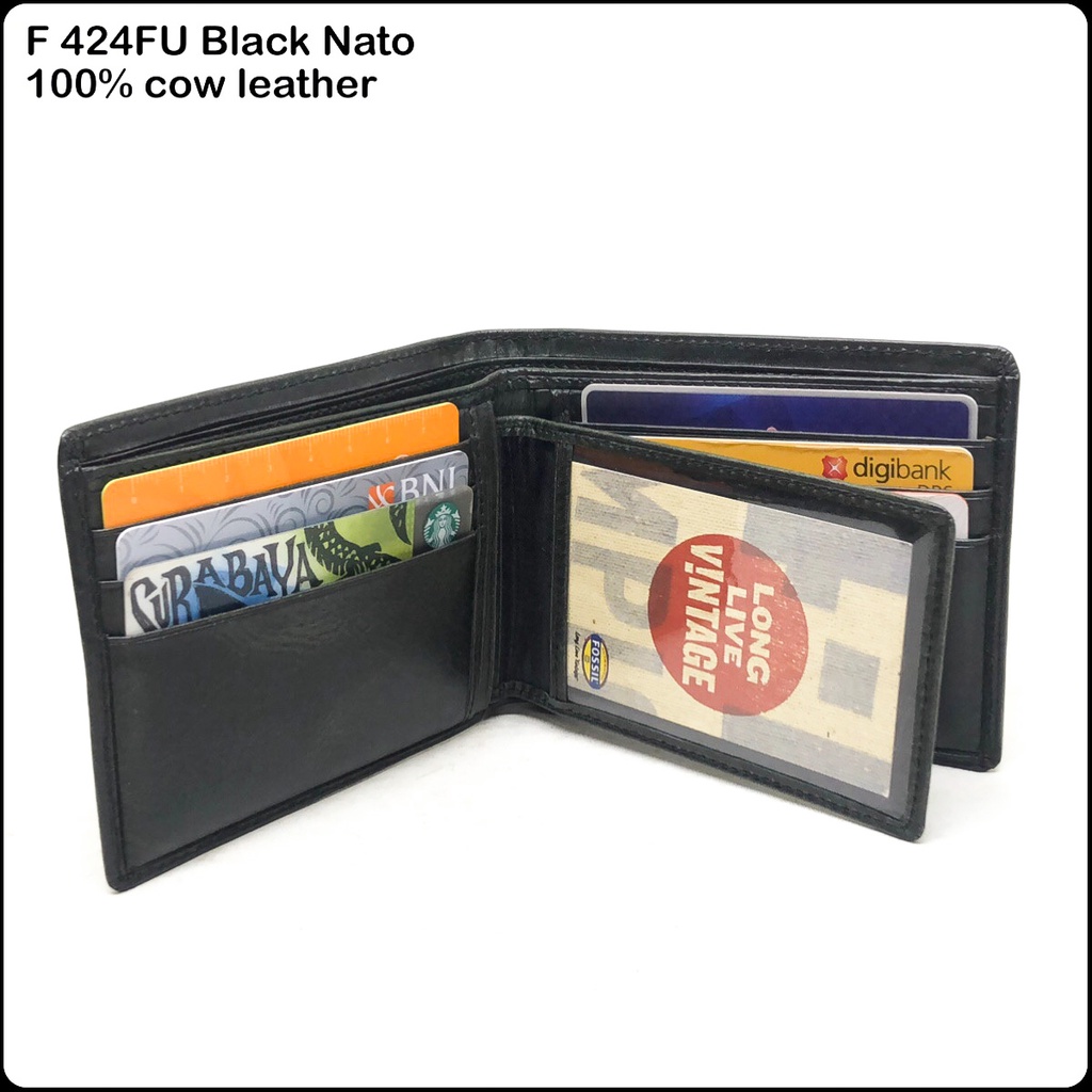 dompet pria 424FU premium quality kulit sapi asli dompet kulit dompet cowok murah