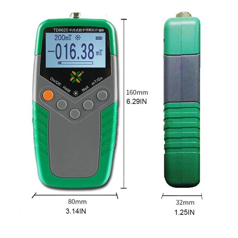 Mary Fluxmeter Digital Genggam Presisi Tinggi Dengan Probe