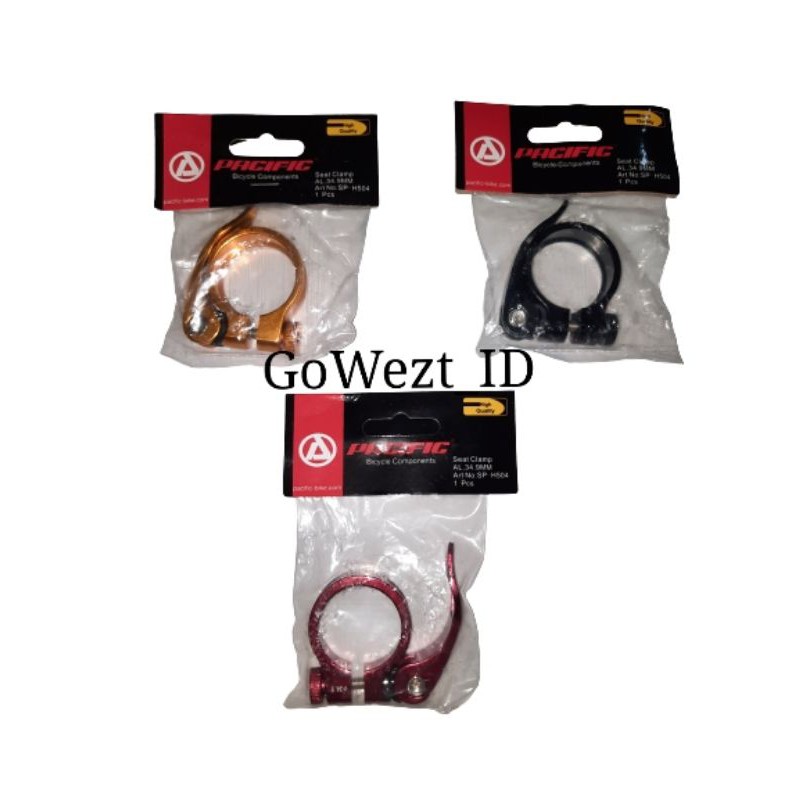 Seat Clamp QR 34.9 Alloy H504 PACIFIC Sepeda Lipat MTB Untuk Seatpost 30.4 - 31.8 | High Quality