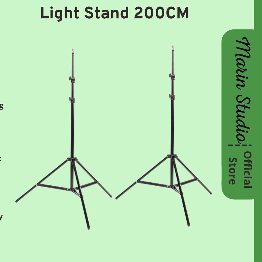 ✹ Light Stand Tripod 200cm | Tripod Ring Light | Tripod Stand | Stand Softbox | Tiang Softbox | Trip