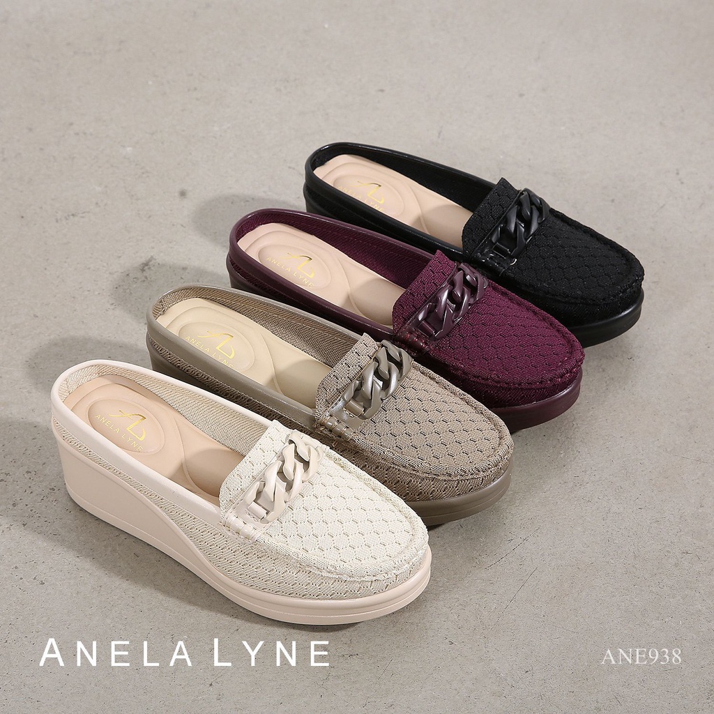 Sandal Wanita ANE938 ANELA LYNE FITHRYA SANDAL/SLOP WEDGES (SA) (Z4B4) Sandal Heels Wanita Sepatu He