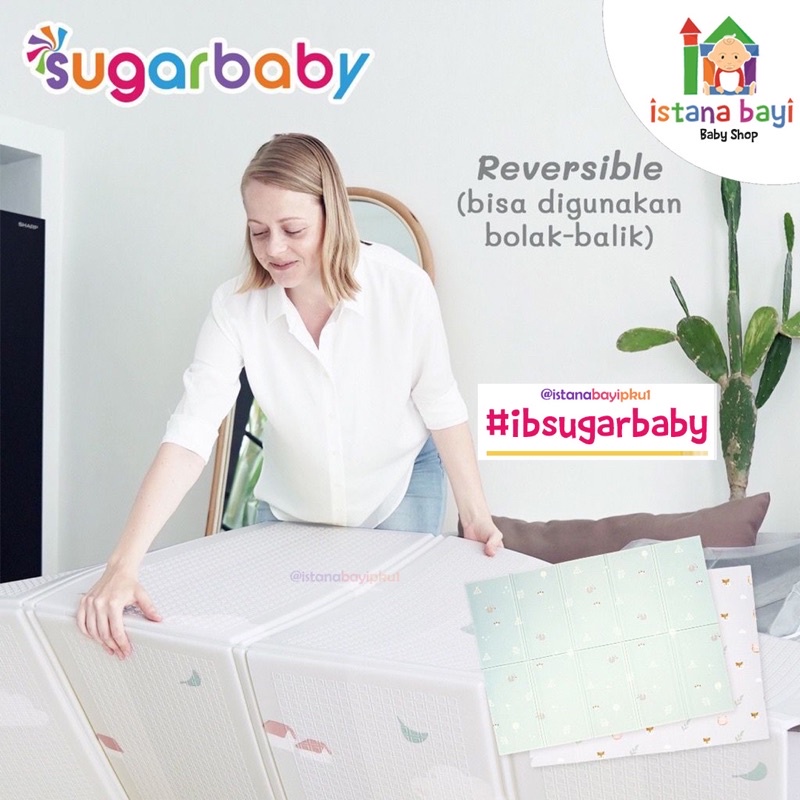 Sugarbaby Foldable Baby Playmat - Sugar Baby karpet main anak FREE TAS