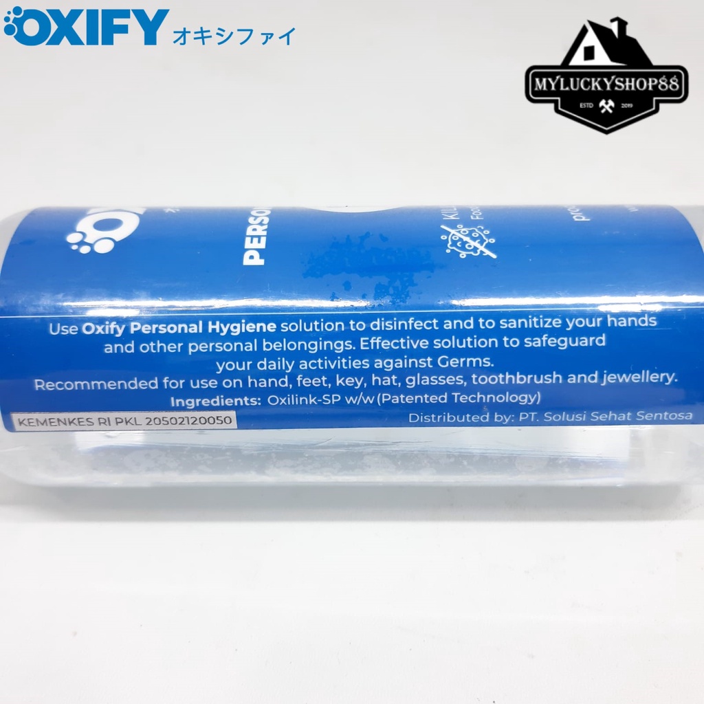 OXIFY Personal Hygiene Water Based Sanitizer Disinfectant Japan 250ml