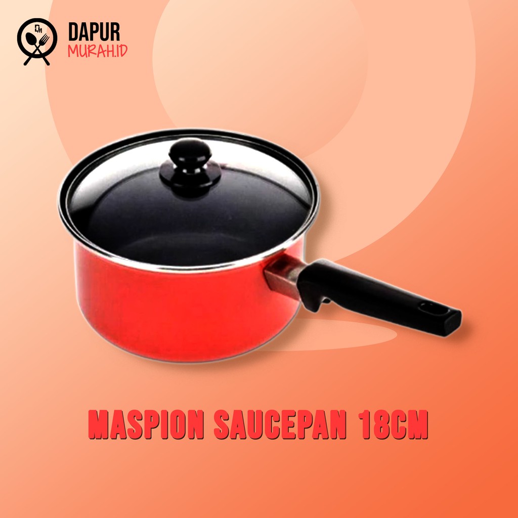 Maspion Panci Susu anti Lengket Saucepan 18 cm - Merah