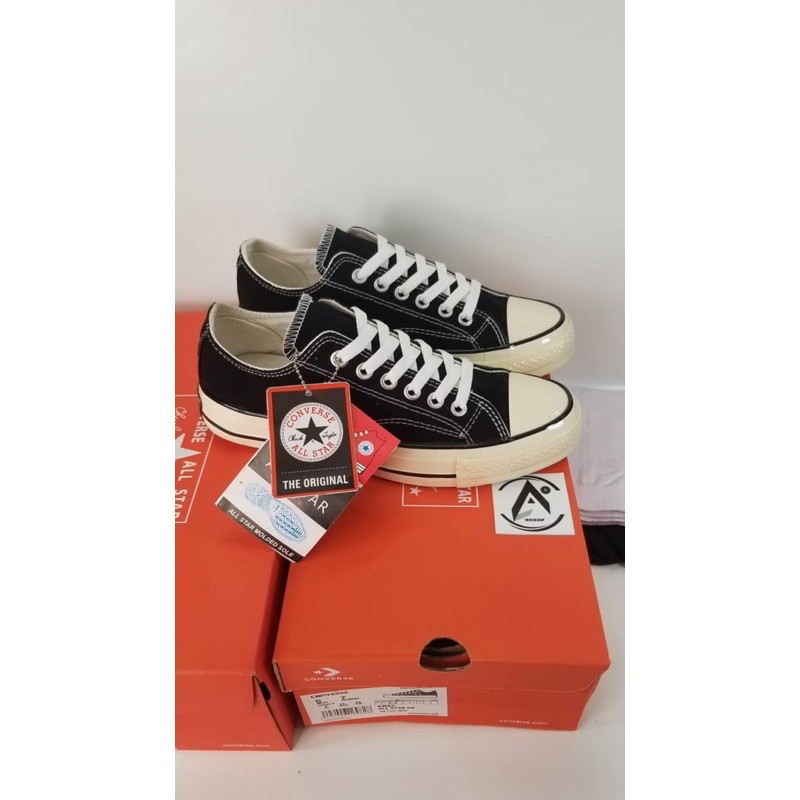 TERBARU!!!(BISA COD) HARGA GROSIR JUAL ECER SEPATU SNEAKER CONVERSE ALSTAR 70s ox OFF WHITE GLOSSY