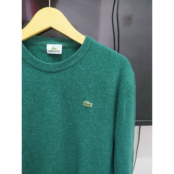 Sweater Rajut Lacoste green Second original