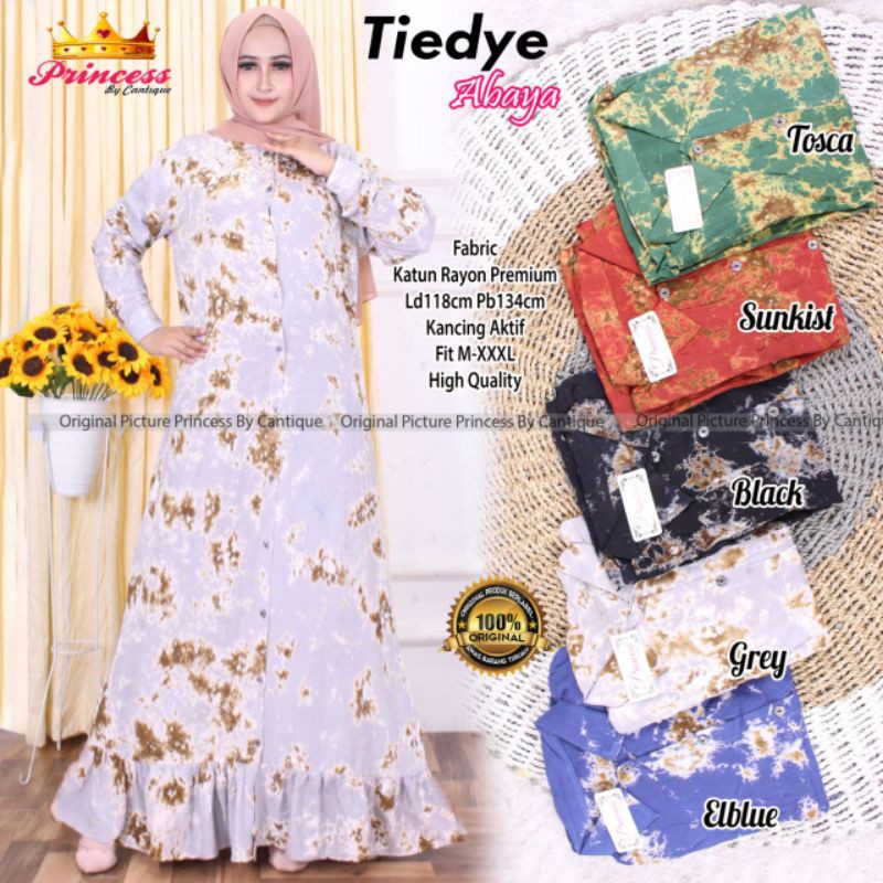 Tiedye Abaya Gamis Busui Jumbo by Princess Cantique
