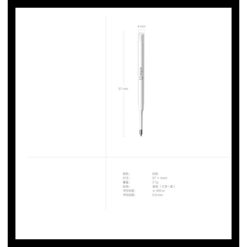 

PRODUK TERLATIS XIAOMI MIJIA 0.5MM METAL SIGN PEN + SIGNATURE PEN INK REFILLS PACK 3PC - EMAS BARANG