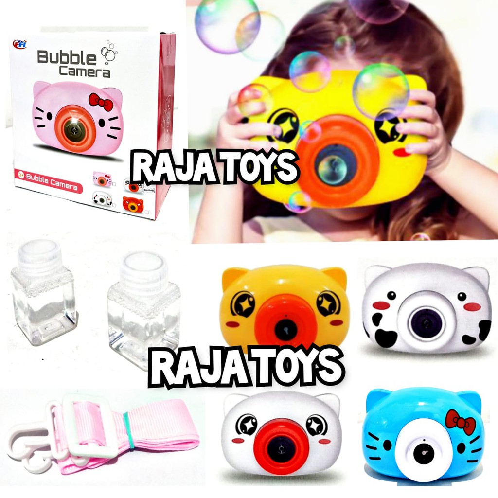 MAINAN ANAK BUBBLE CAMERA ELEKTRIK + CAIRAN BUBBLE FU1144