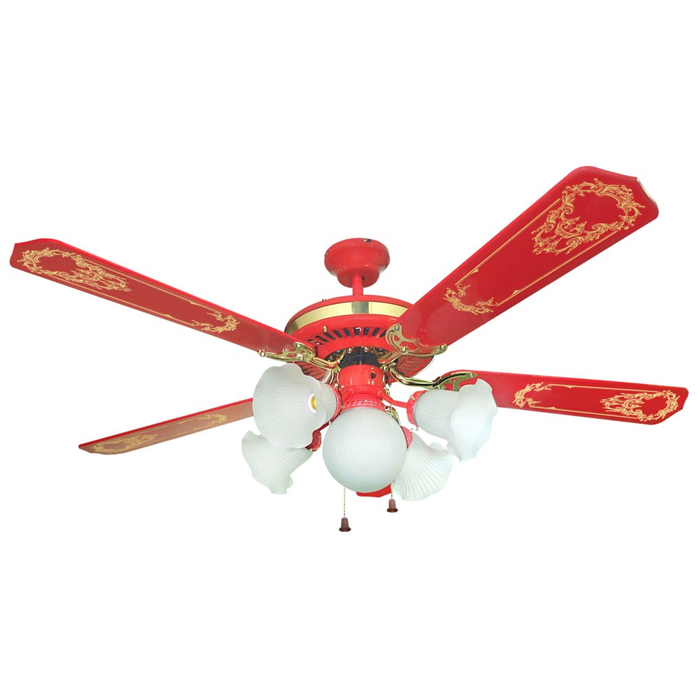 Kipas Lampu UCHIDA CEILING FAN MCF 52205 ukuran  52 INCH 5 LAMPU Kipas Lampu Hias Baling-baling 4