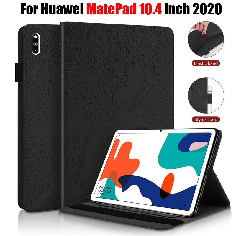 Huawei MatePad 10.4 inch 2020tablet Case Untuk MatePad BAH3-W09 BAH3-AL00 BAH3-L09 3D Tree Style PU Leather Stand Flip Cover Pen Holder