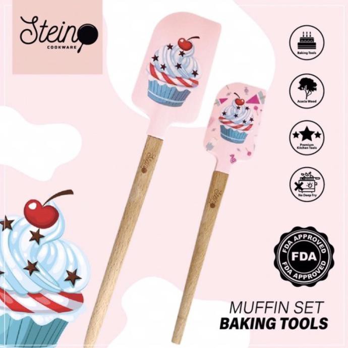 Stein Steincookware SPATULA MUFFIN FLAMINGO - MUFFIN SET