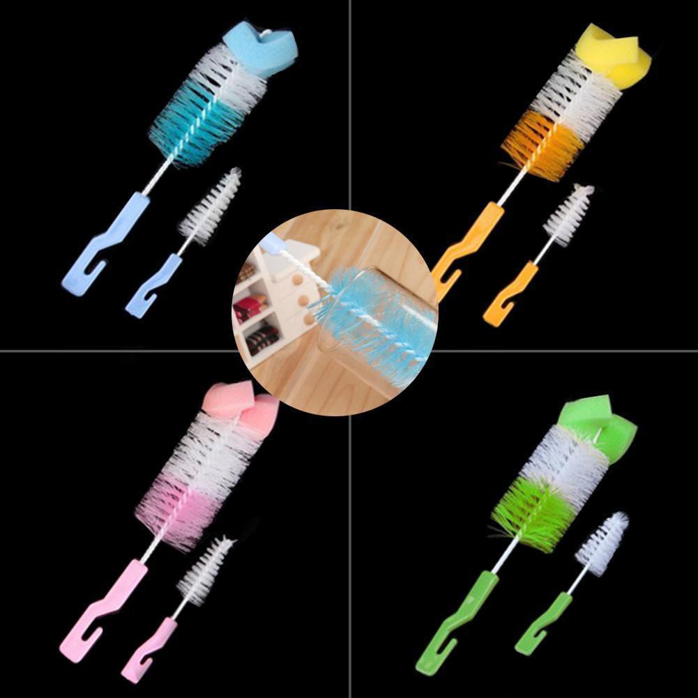 [Bayar Di Tempat]Baby milk bottle nipple teapot nozzle spout tube teat Sponge Cleaning Brush