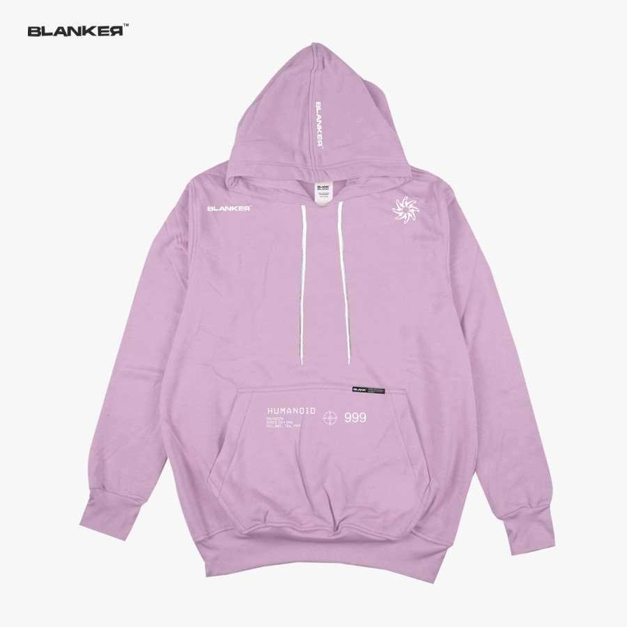 Blanker Hoodie Simple Pastel Soft Purple