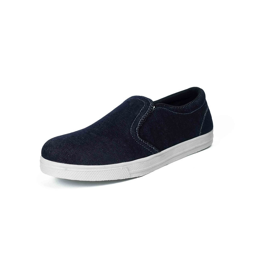 Sepatu Kasual Pria Slip On Canvas SC 01 NAVY