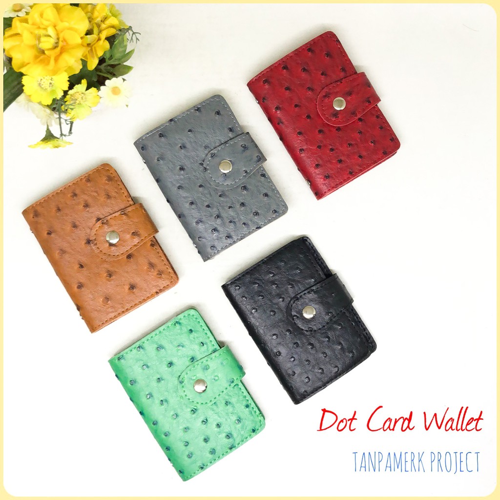 dompet original TanpaMerk dot card wallet dompet kartu dompet card murah