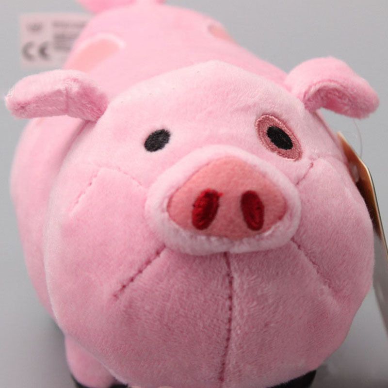 18cm 7&quot; Gravity Falls Waddles The Pink Pig Soft Plush Stuffed Toy Mini Doll Gift