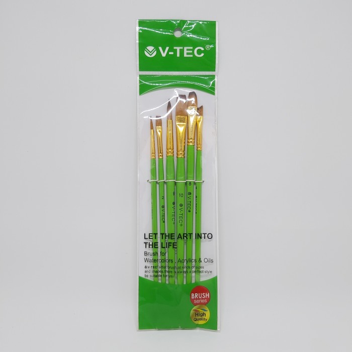 

Kuas Lukis Set A0278 Artist Brush Round Flat Filbert Angular V-TEC Murah [INSHOP]