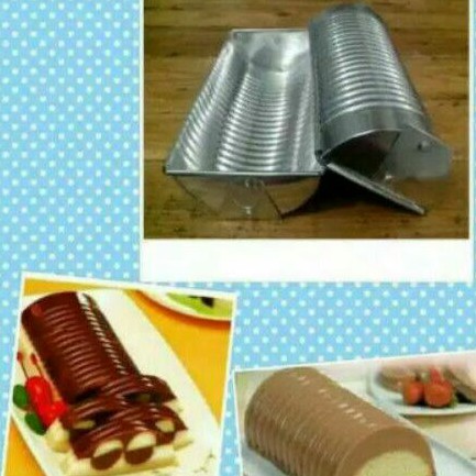 Cetakan  puding semangka kue roti tawar torpedo 1/2 lingkar