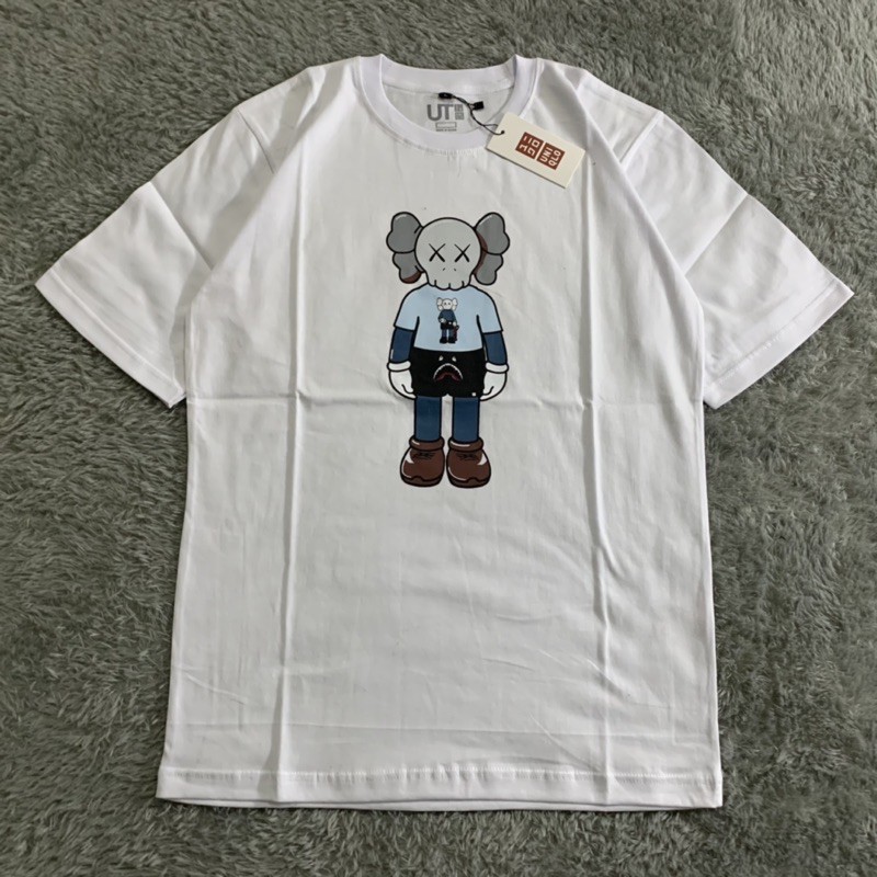 Kaos Tshirt Uniqlo Kaws Shark Pants Fulltag &amp; Lebel