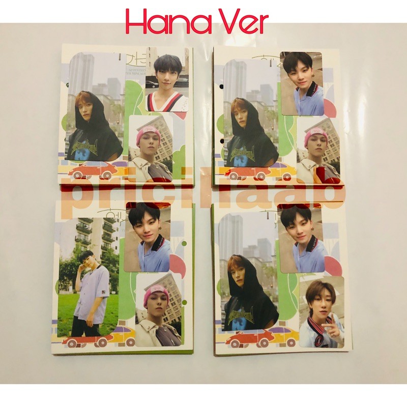 Album Seventeen Henggarae Hana Version wit Vernon The8 jeonghan Mingyu Wonwoo Joshua Woozi photocard