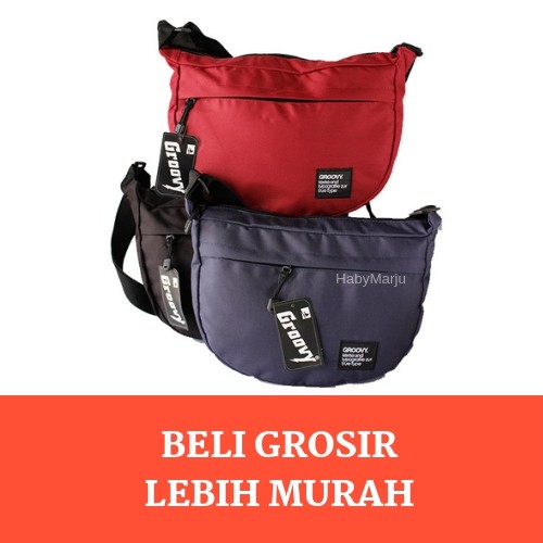 Grosir Tas  Selendang Selempansg Slingbag Sling Bag Groovy 